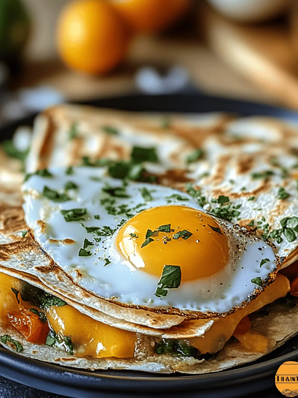 Fried Egg Quesadilla: Quick, Cheesy Breakfast Bliss 5 Fried Egg Quesadilla