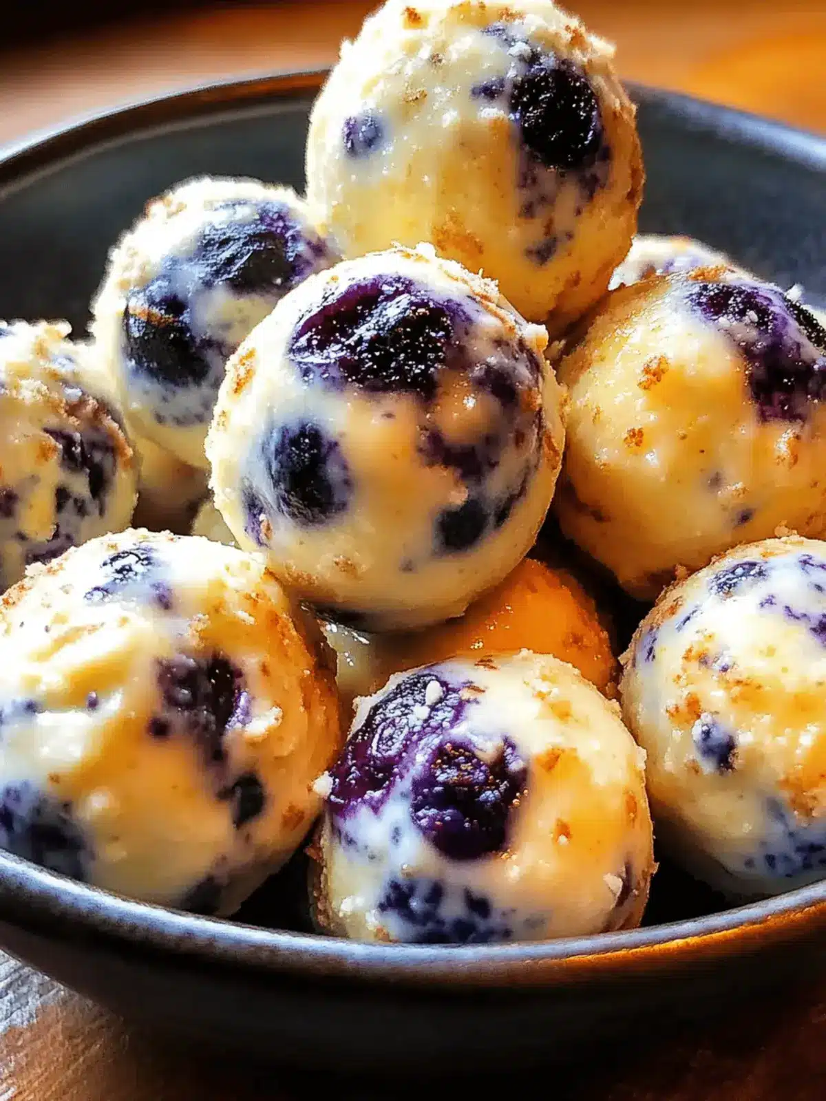 Lemon Blueberry Cottage Cheese Protein Bites