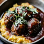 Red Wine Braised Meatballs