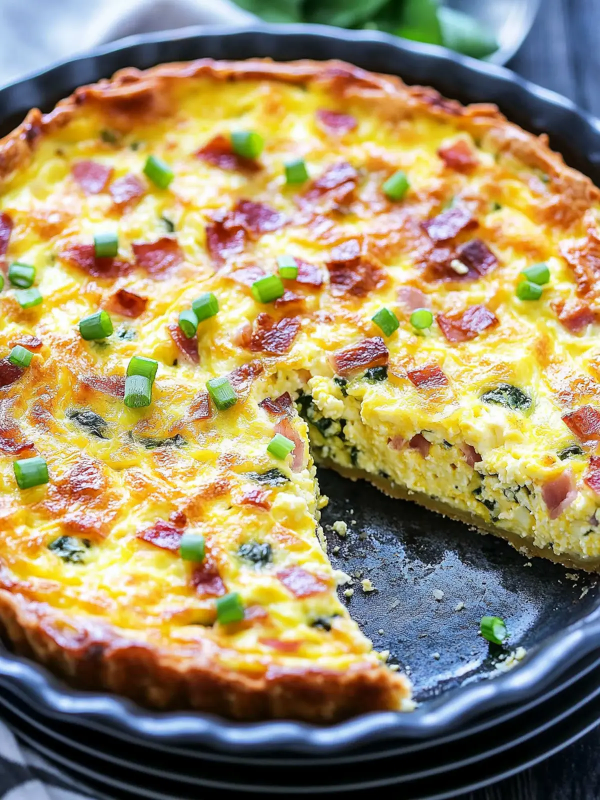 Cottage Cheese and Spinach Crustless Quiche for Your Brunch Bliss 4 Cottage Cheese and Spinach Crustless Quiche