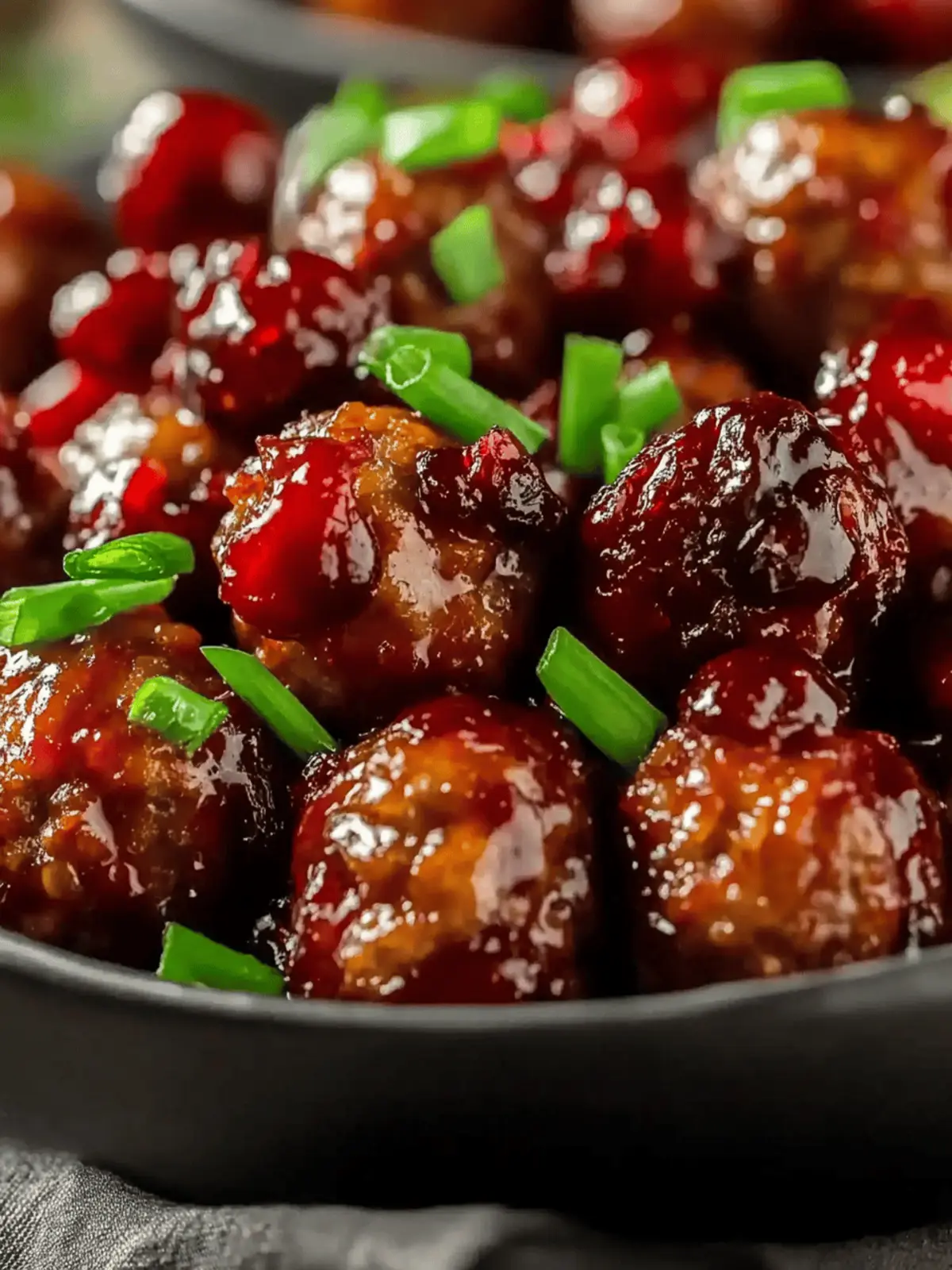 Sweet and Savory Cranberry Meatballs for Cozy Gatherings 3 Cranberry Meatballs
