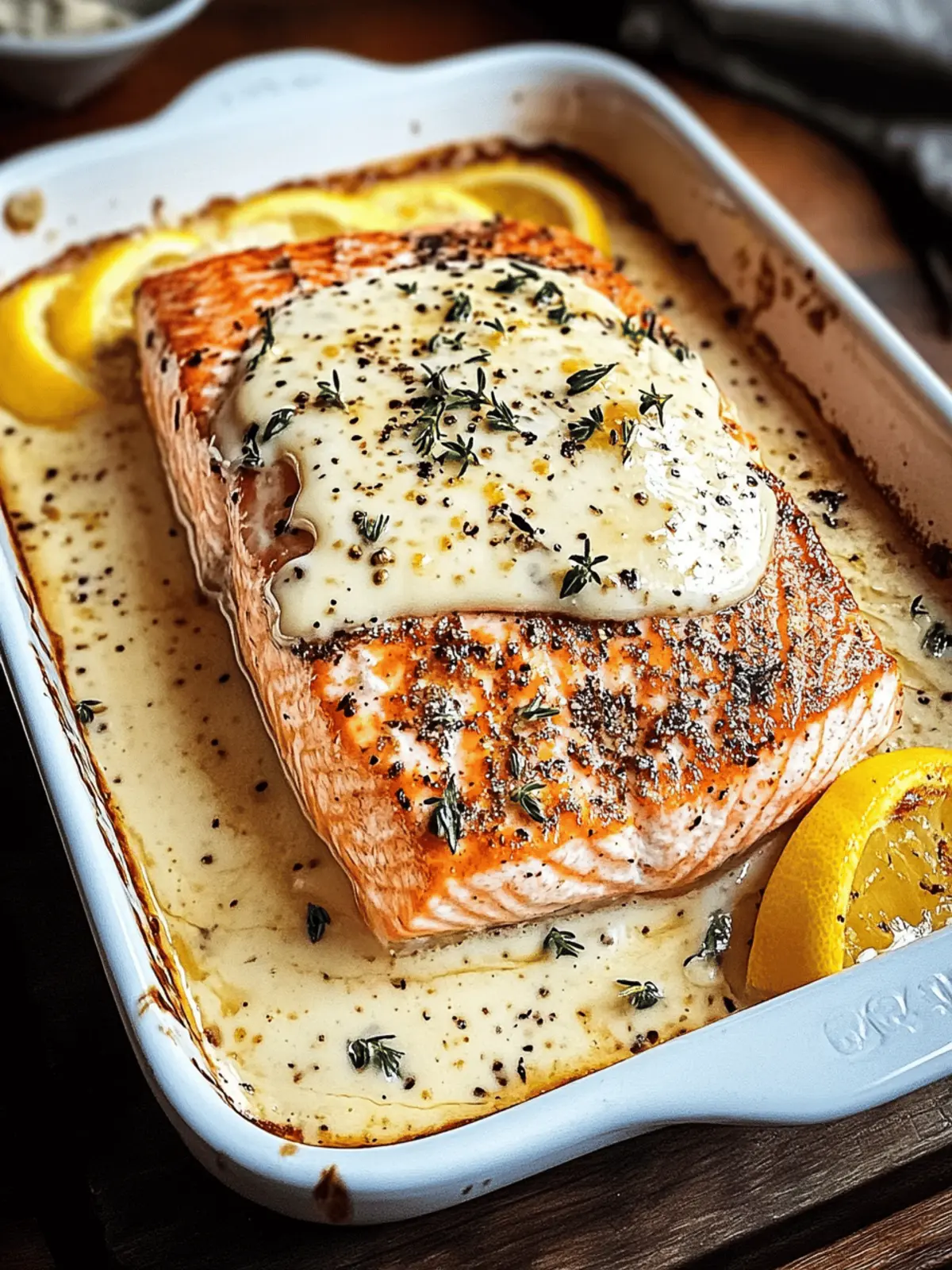 Baked Boursin Salmon