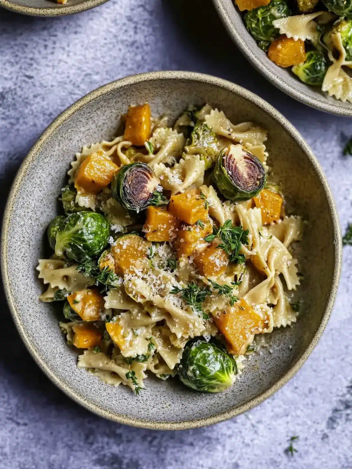 Brussels Sprouts & Butternut Squash Pasta: Cozy Comfort Food 5 Brussels Sprouts & Butternut Squash Pasta