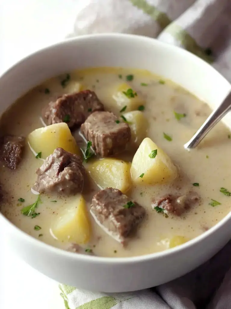 Creamy Steak & Potato Soup