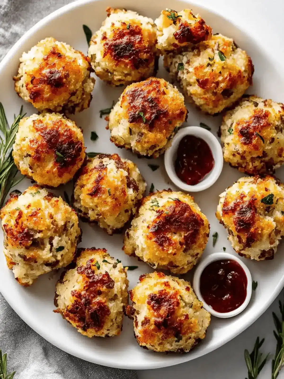 Crispy Turkey Stuffing Balls: Turn Leftovers into Delicious Bites 5 Crispy Turkey Stuffing Balls