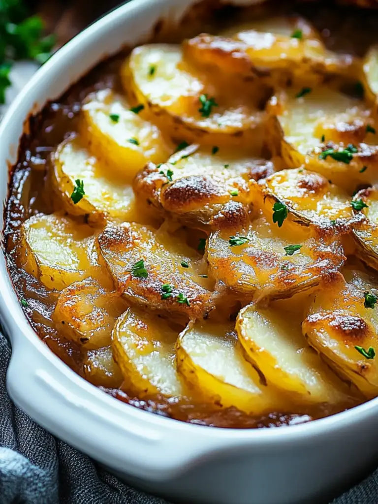 Easy French Onion Potato Bake