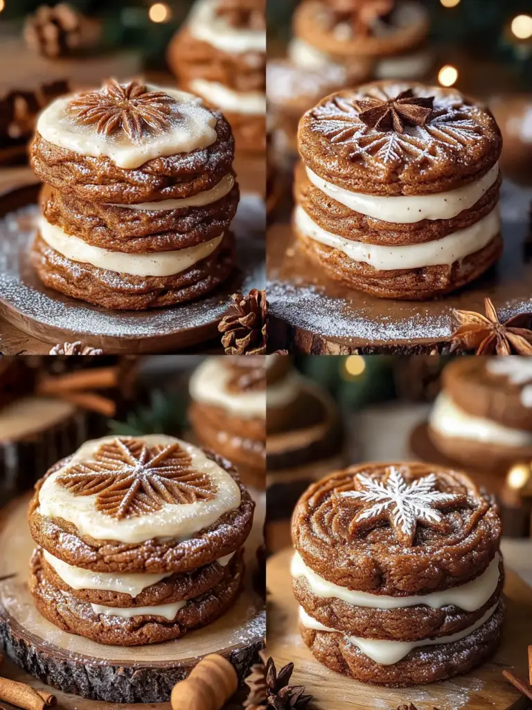Gingerbread Cheesecake Cookies
