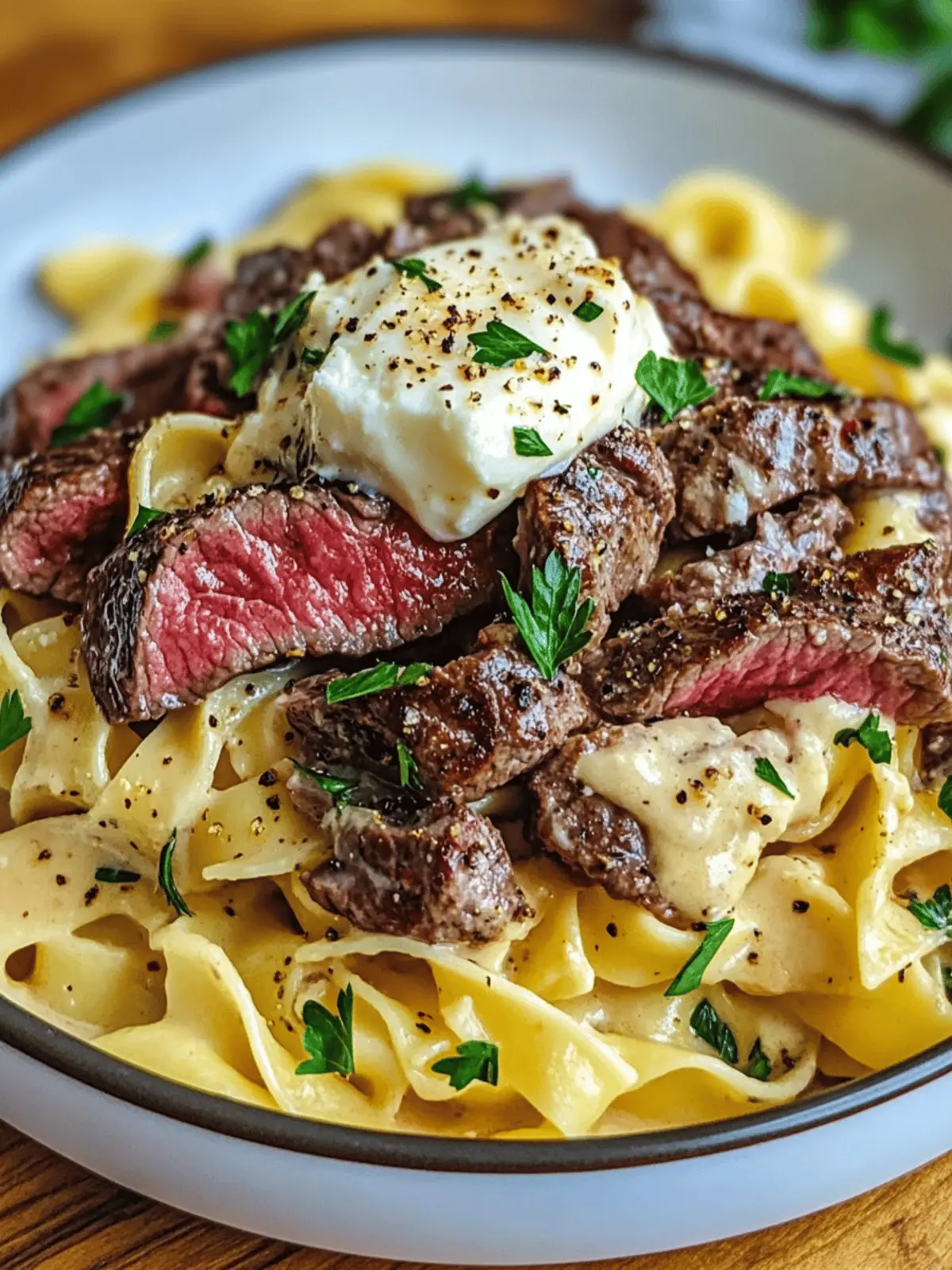 Irresistible Peppercorn Steak Stroganoff with Egg Noodles 2 Peppercorn Steak Stroganoff Egg Noodles