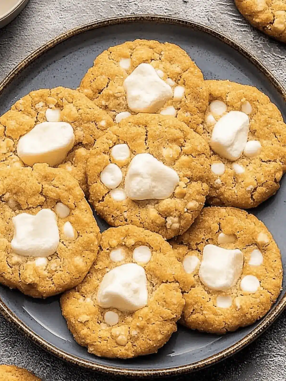 Marshmallow Crispy Cookies