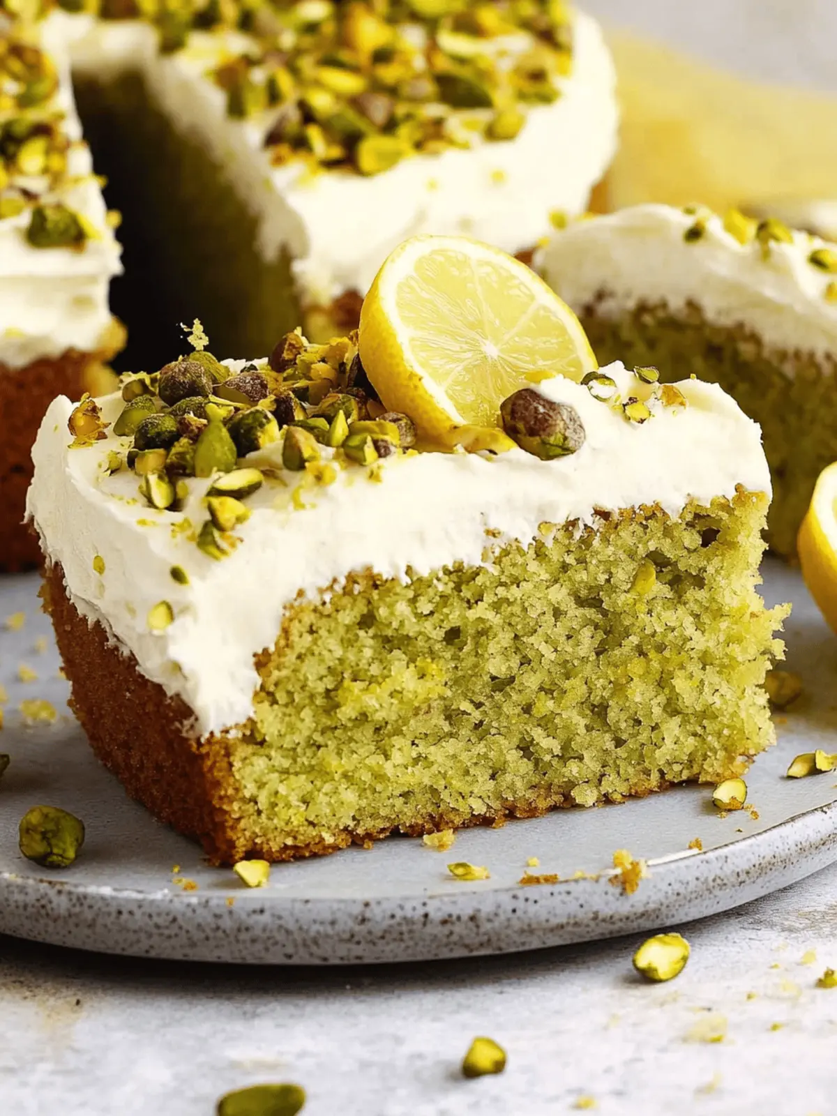 Lemon Pistachio Cake
