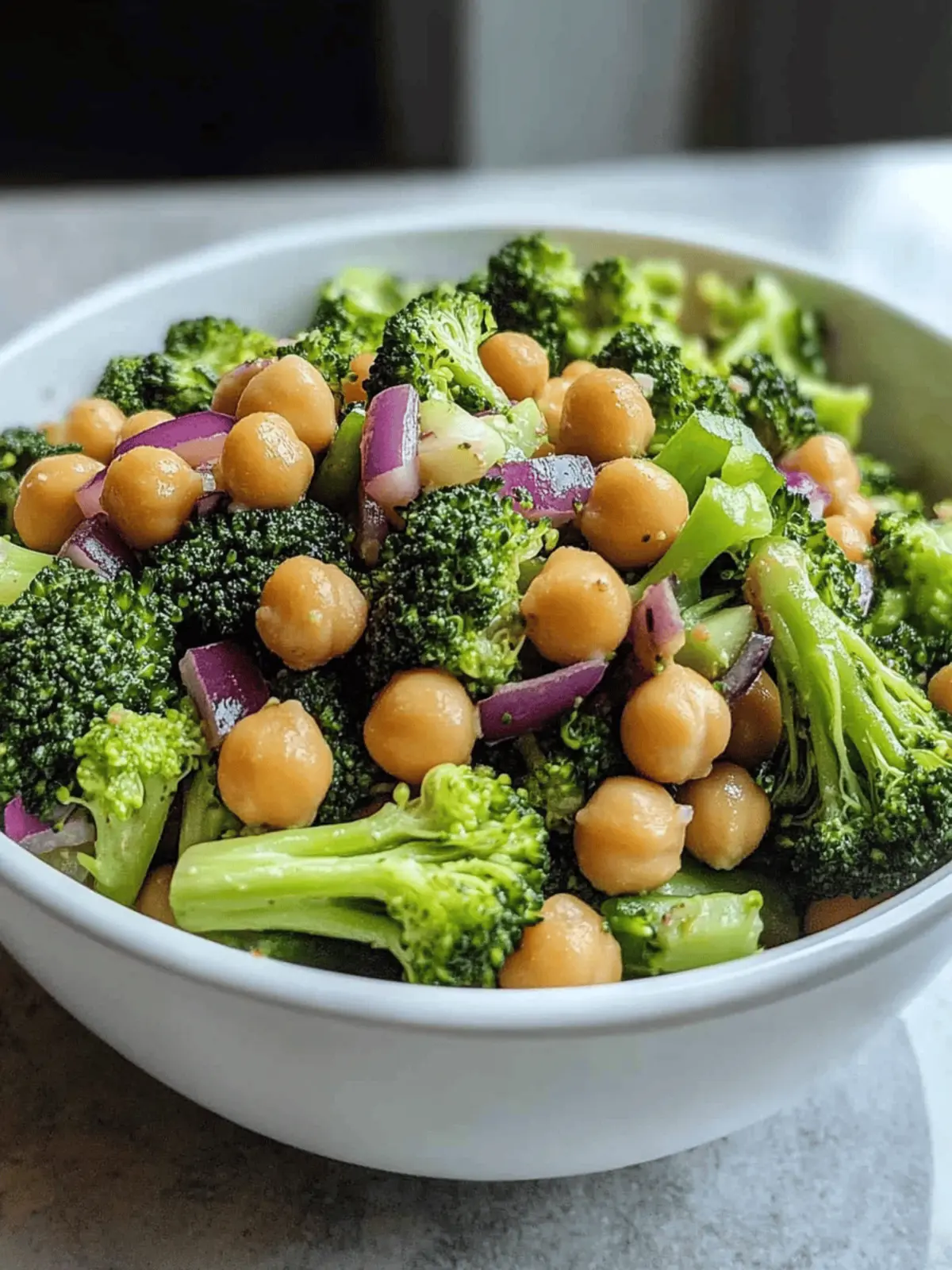 10-Minute Broccoli Chickpea Salad: Quick, Crunchy, and Delicious 3 10-Minute Broccoli Chickpea Salad