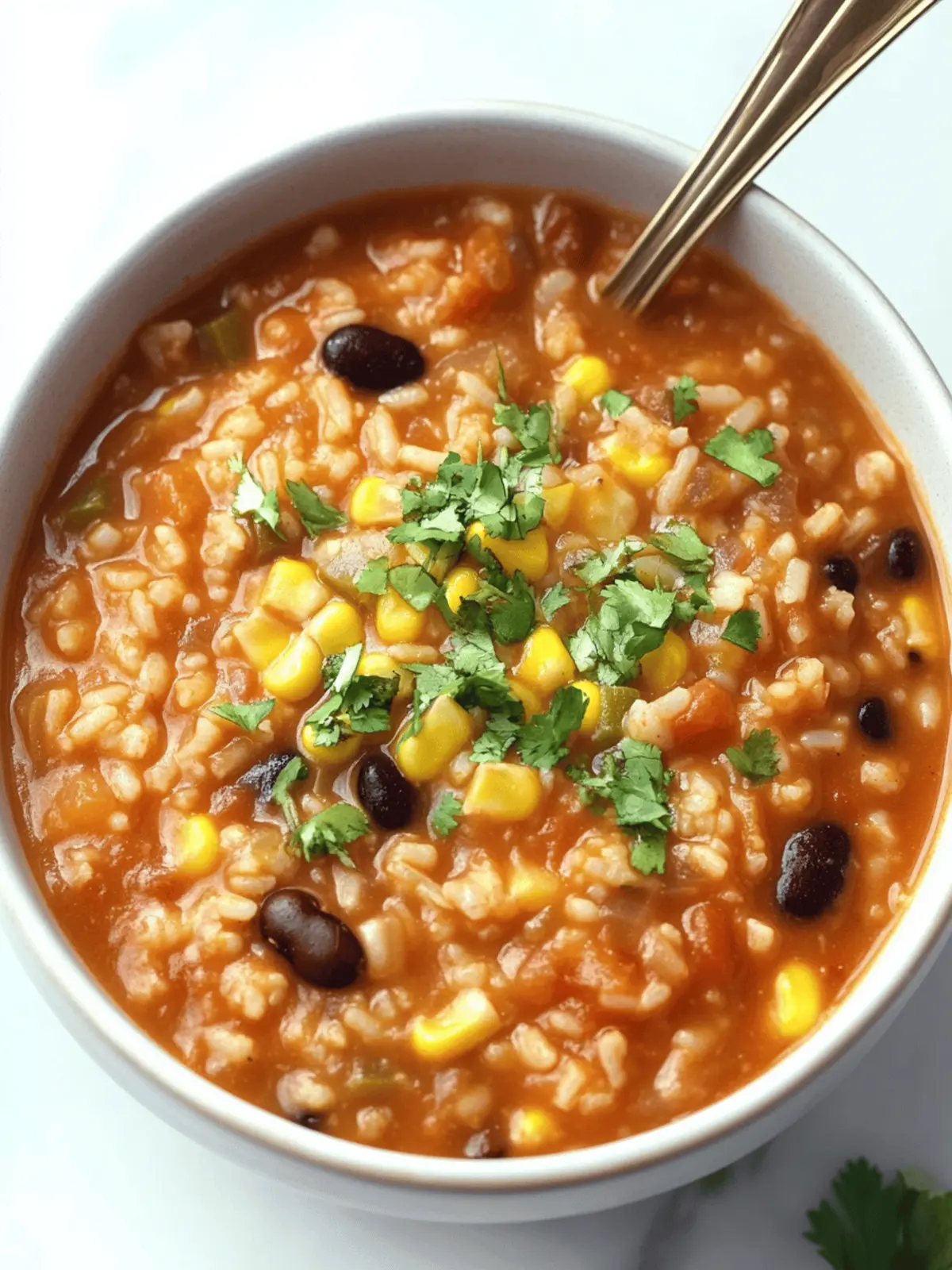 Savory Beans and Rice Taco Soup Ready in 30 Minutes! 5 Beans and Rice Taco Soup