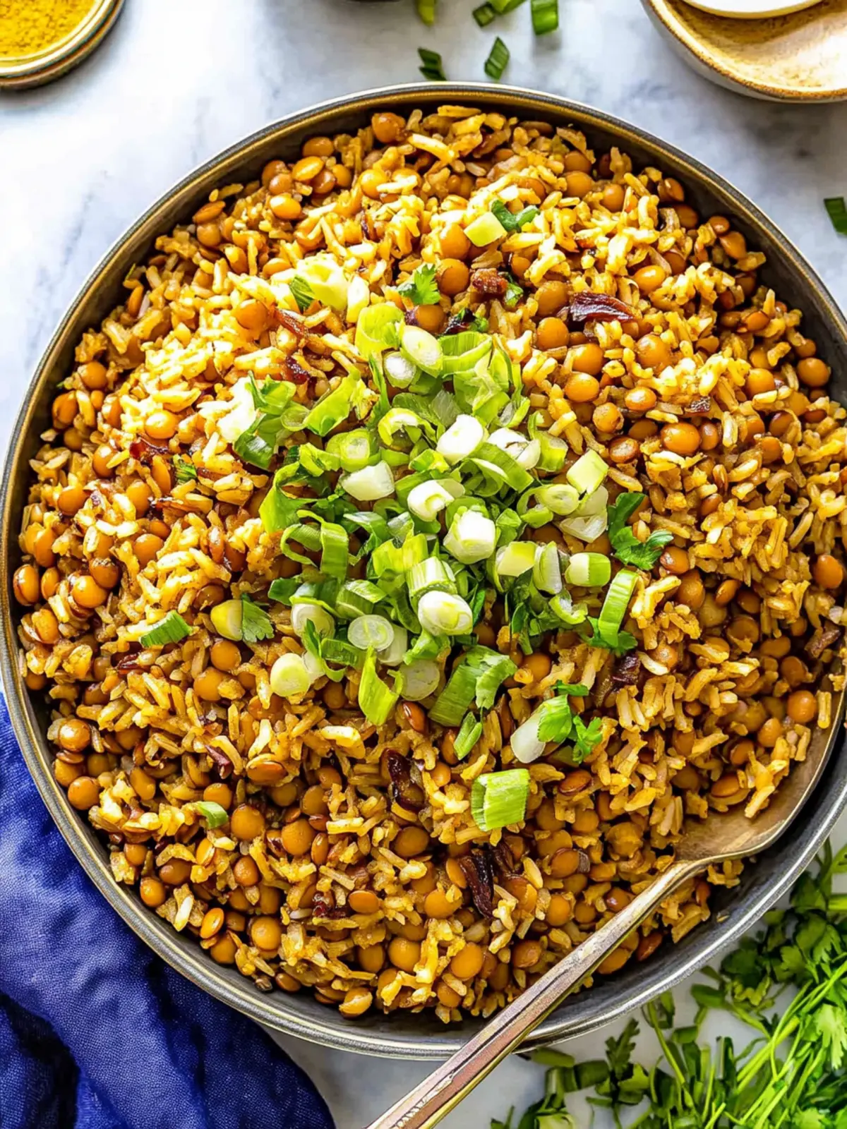 Mujadara (Lentils and Rice)