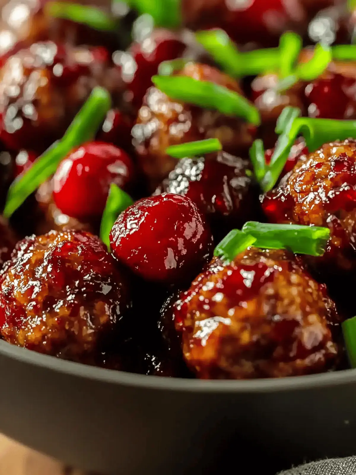 Sweet and Savory Cranberry Meatballs for Cozy Gatherings 5 Cranberry Meatballs