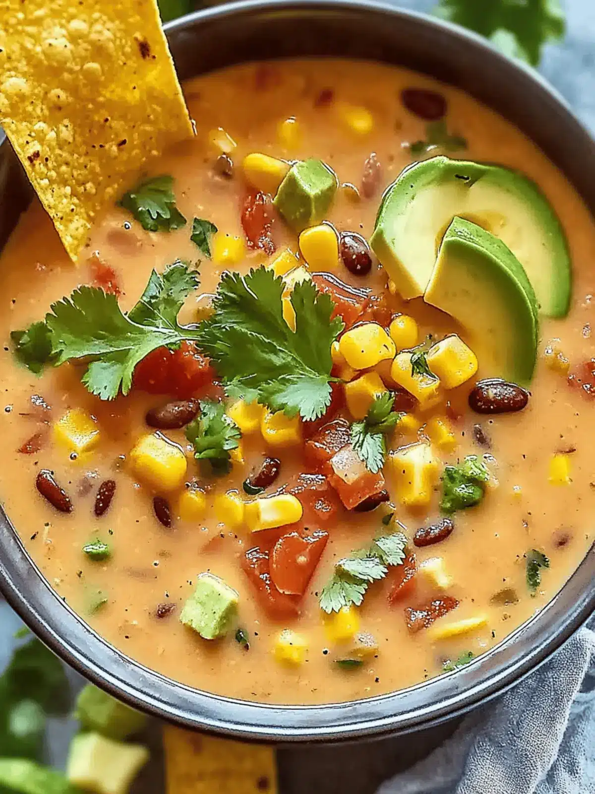 Crockpot Vegetarian Tortilla Soup for Cozy Comfort Evenings 3 Crockpot Vegetarian Tortilla Soup