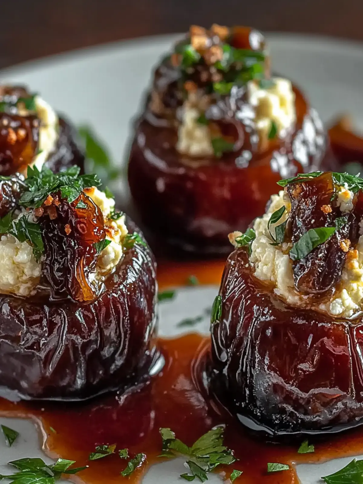 Feta-Parmesan Stuffed Dates