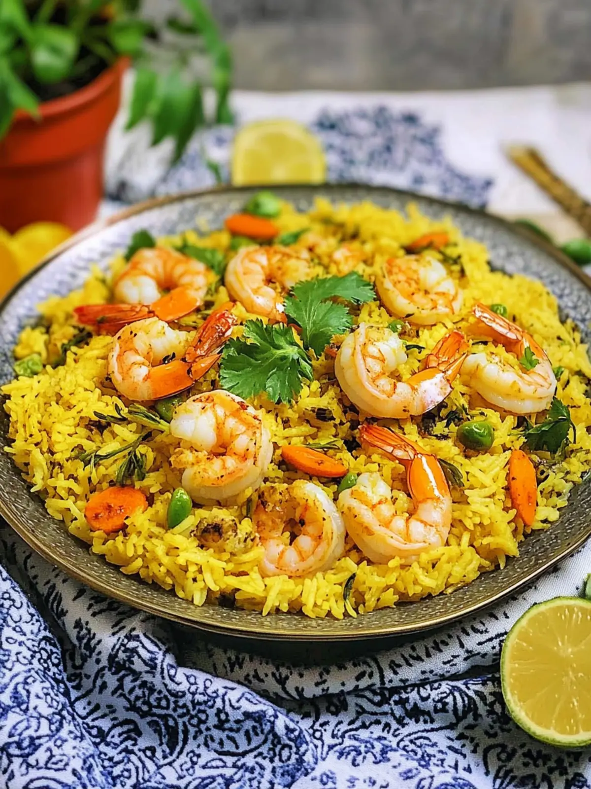 Shrimp Rice with Herbs (Meygoo Polo)