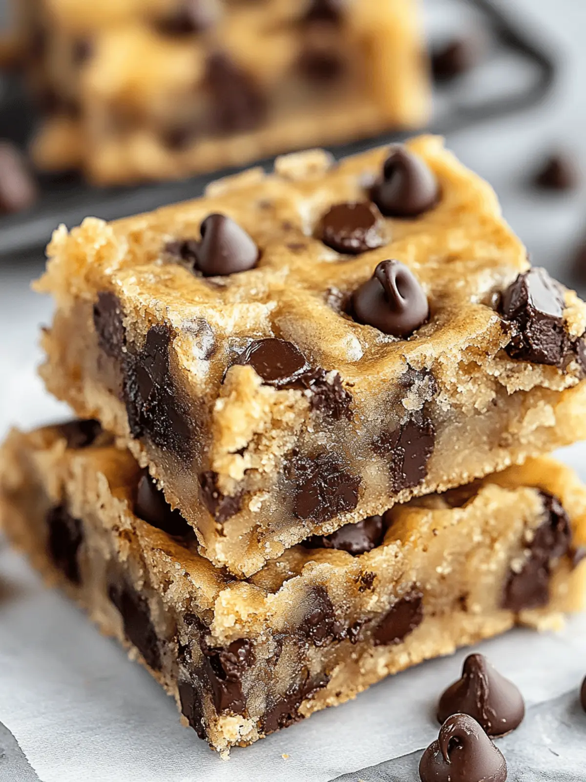 Banana Chocolate Chip Bars: Sweet, Gooey, and Totally Irresistible 3 Banana Chocolate Chip Bars