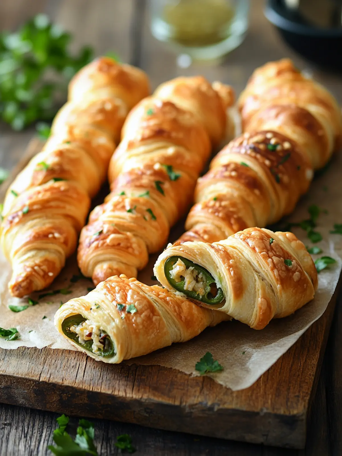 Flaky Jalapeño Popper Twists