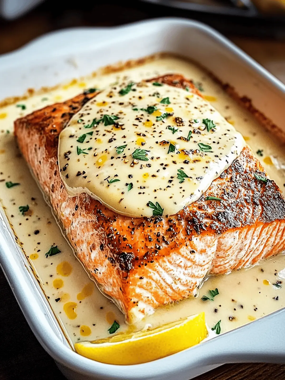 Baked Boursin Salmon