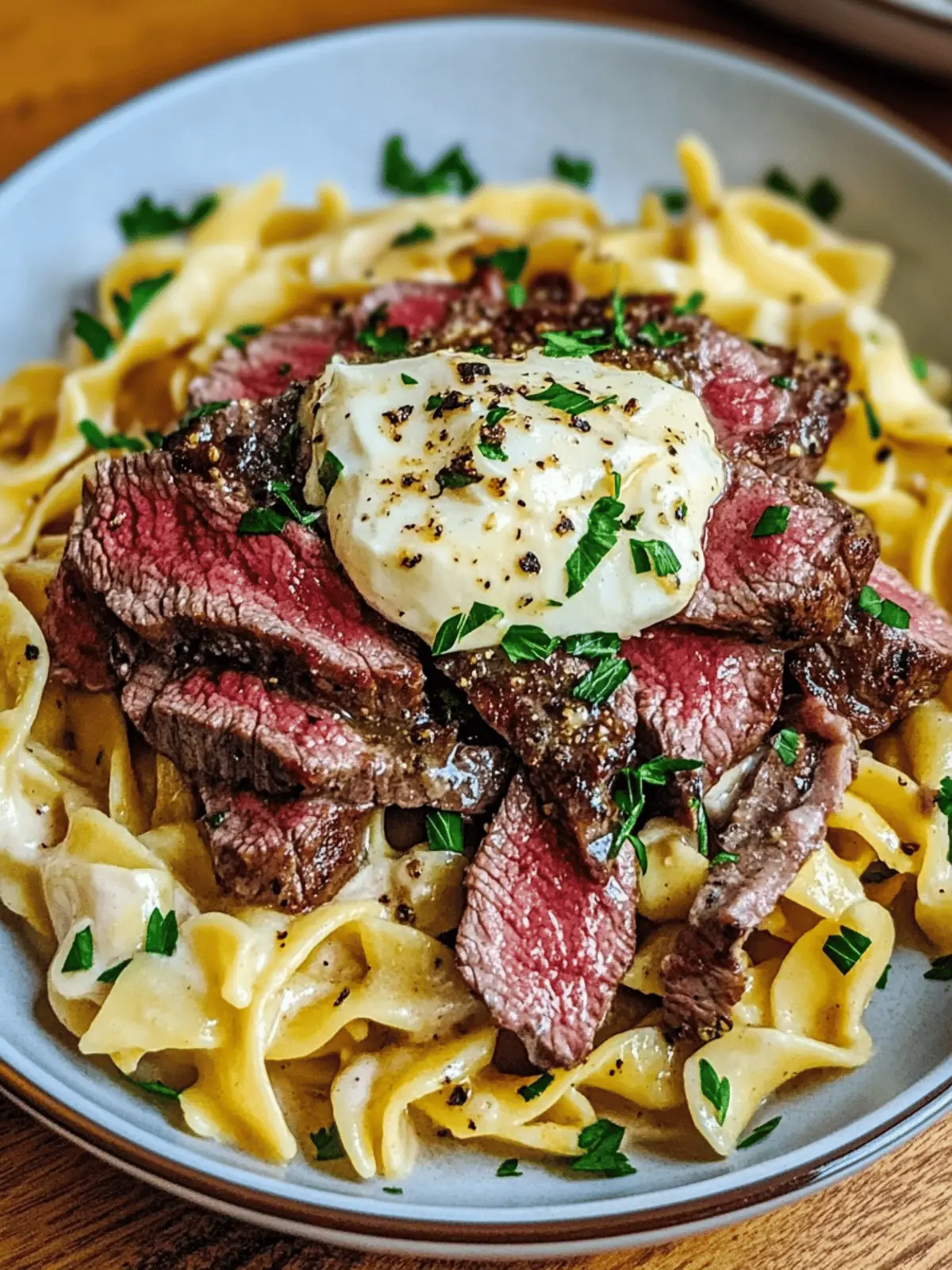 Irresistible Peppercorn Steak Stroganoff with Egg Noodles 3 Peppercorn Steak Stroganoff Egg Noodles