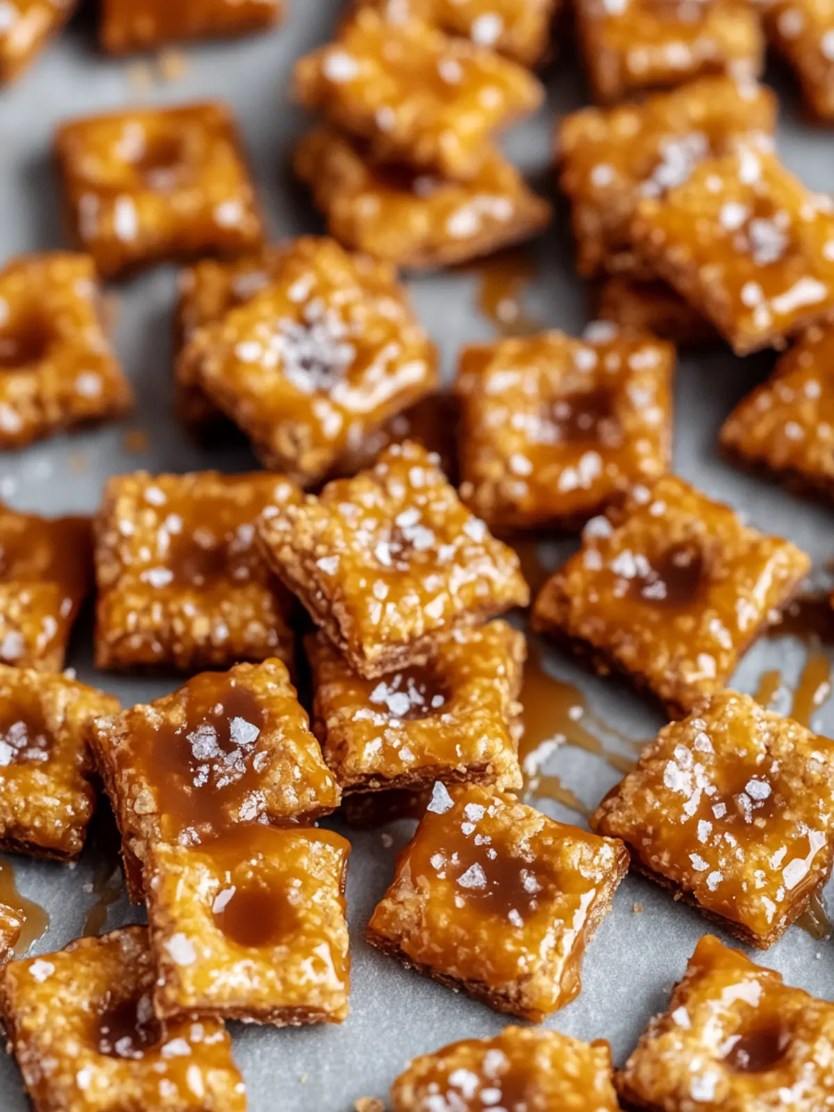 Salted Caramel Cracker Bites