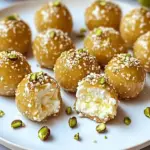 Ricotta pistachio honey bites