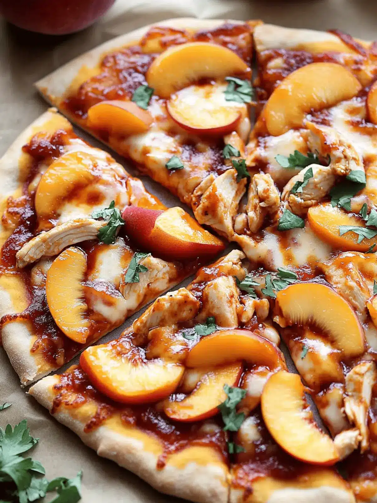Peach BBQ Chicken Pizza: A Sweet and Smoky Weeknight Wonder 4 Peach BBQ Chicken Pizza