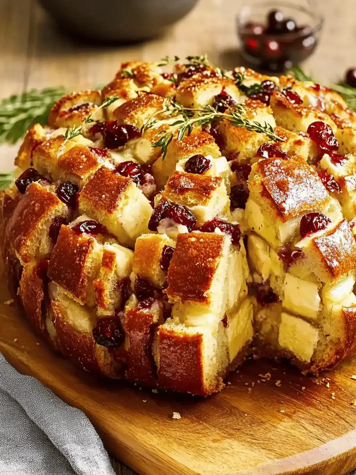 Cranberry Brie Pull-Apart Bread: Your Festive Showstopper 3 Cranberry Brie Pull-Apart Bread