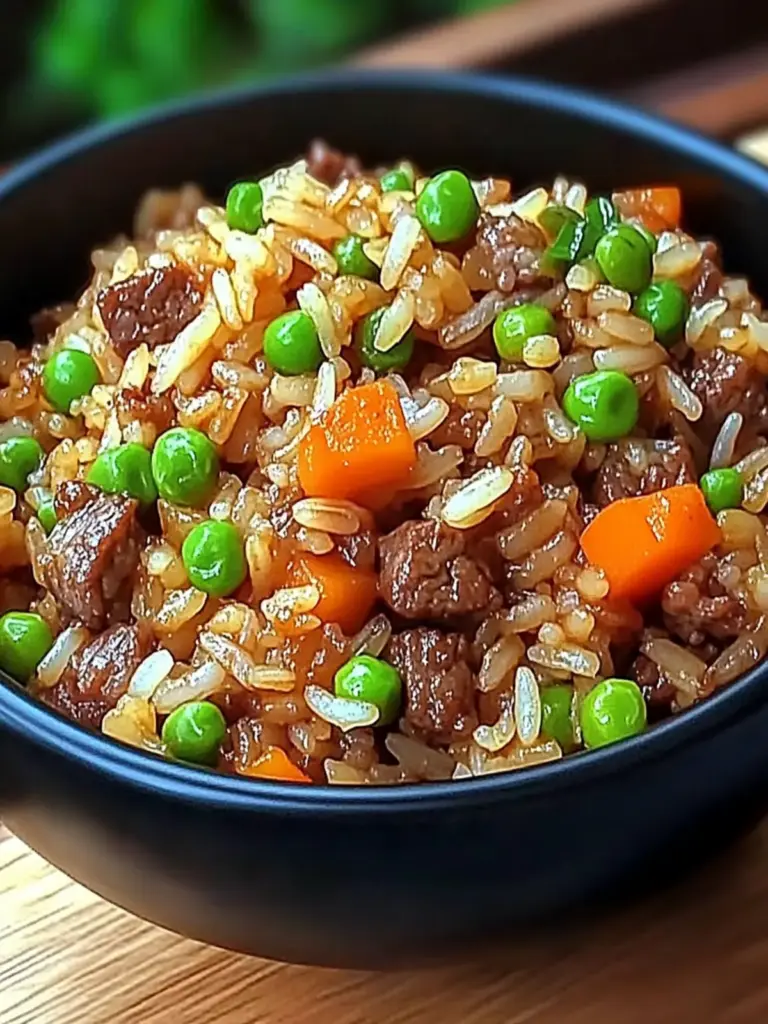 Onion Beef Fried Rice Recipe