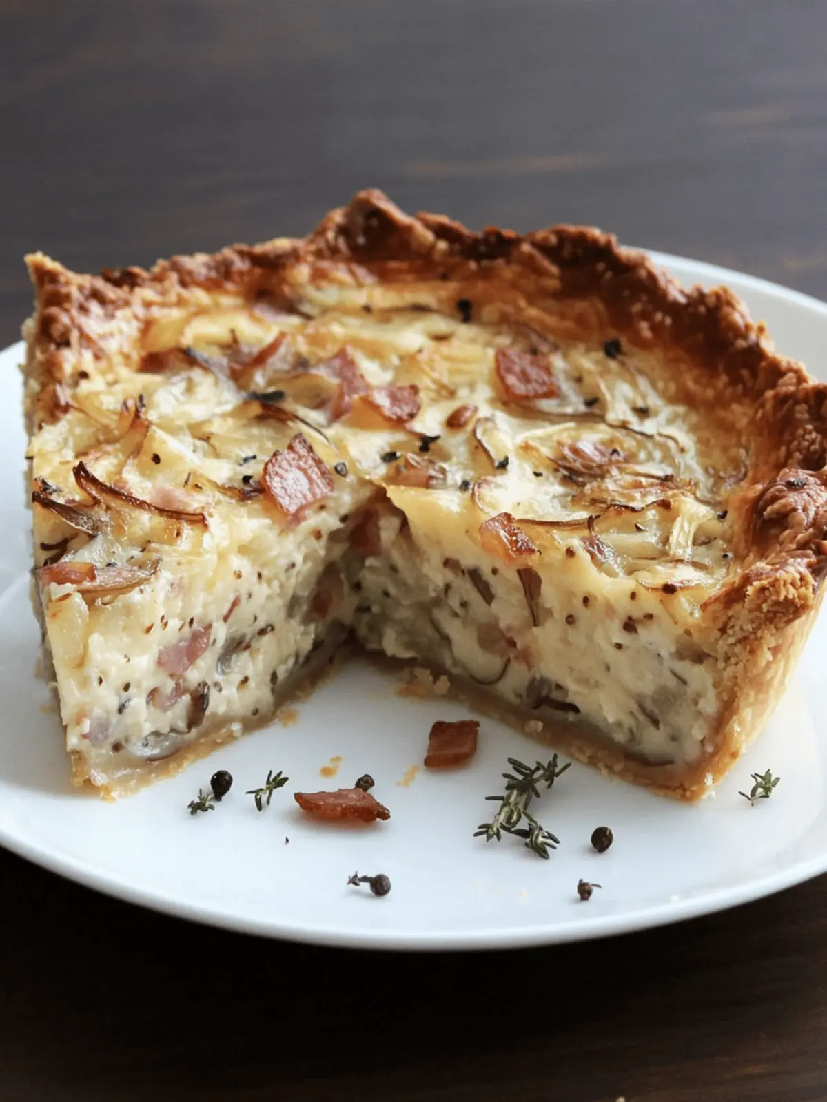 German Onion and Bacon Pie