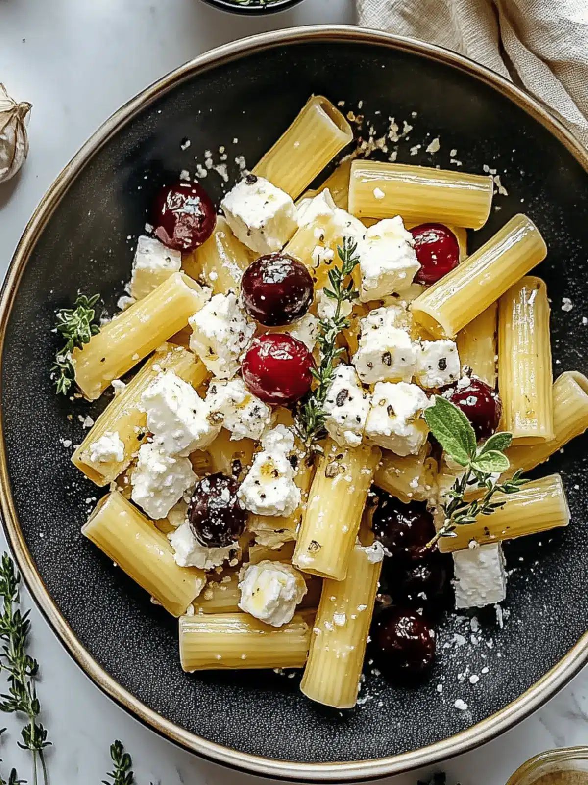 Feta & Cranberry Rigatoni Salad