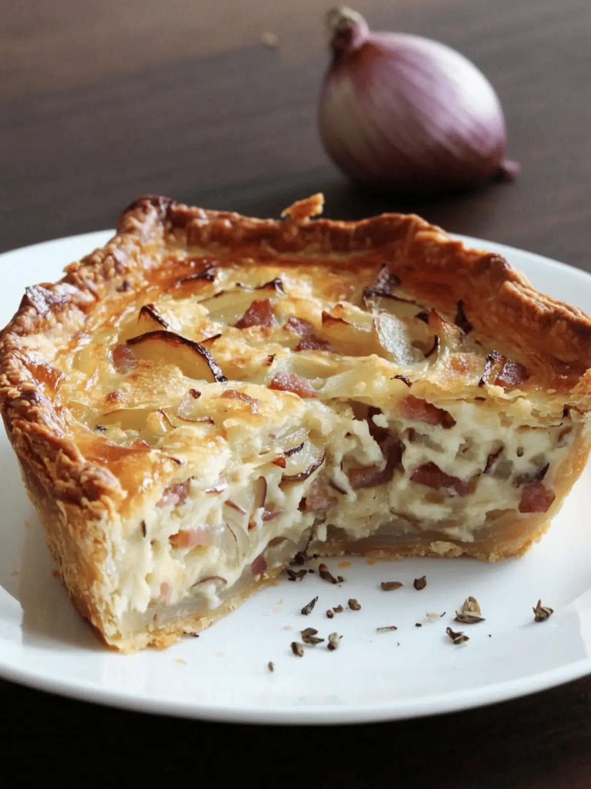 German Onion and Bacon Pie