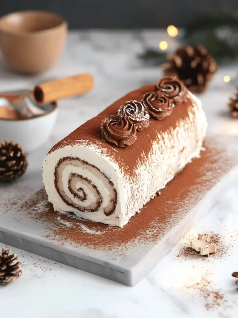 Tasty Tiramisu Yule Log Cake
