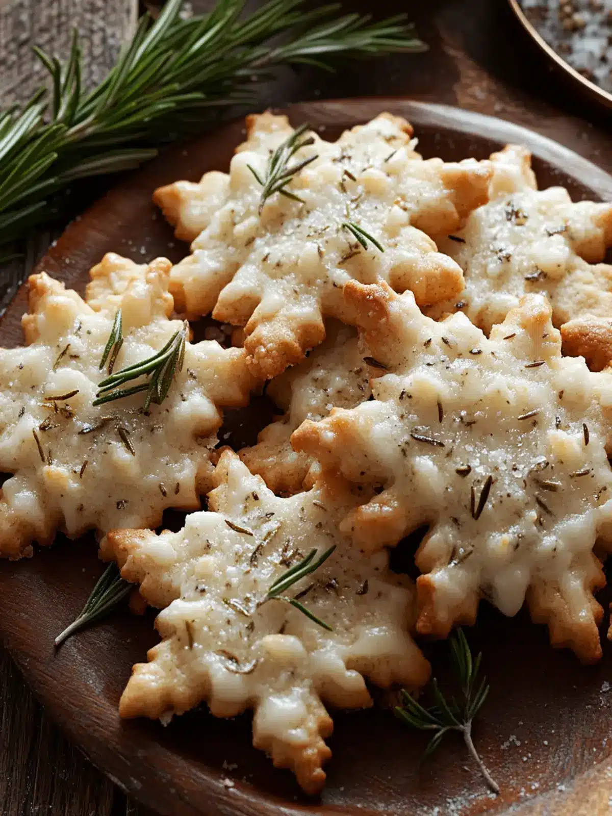 Savory Rosemary Parmesan Snowflake Cookies for Holiday Cheer 2 Savory Rosemary Parmesan Snowflake Cookies