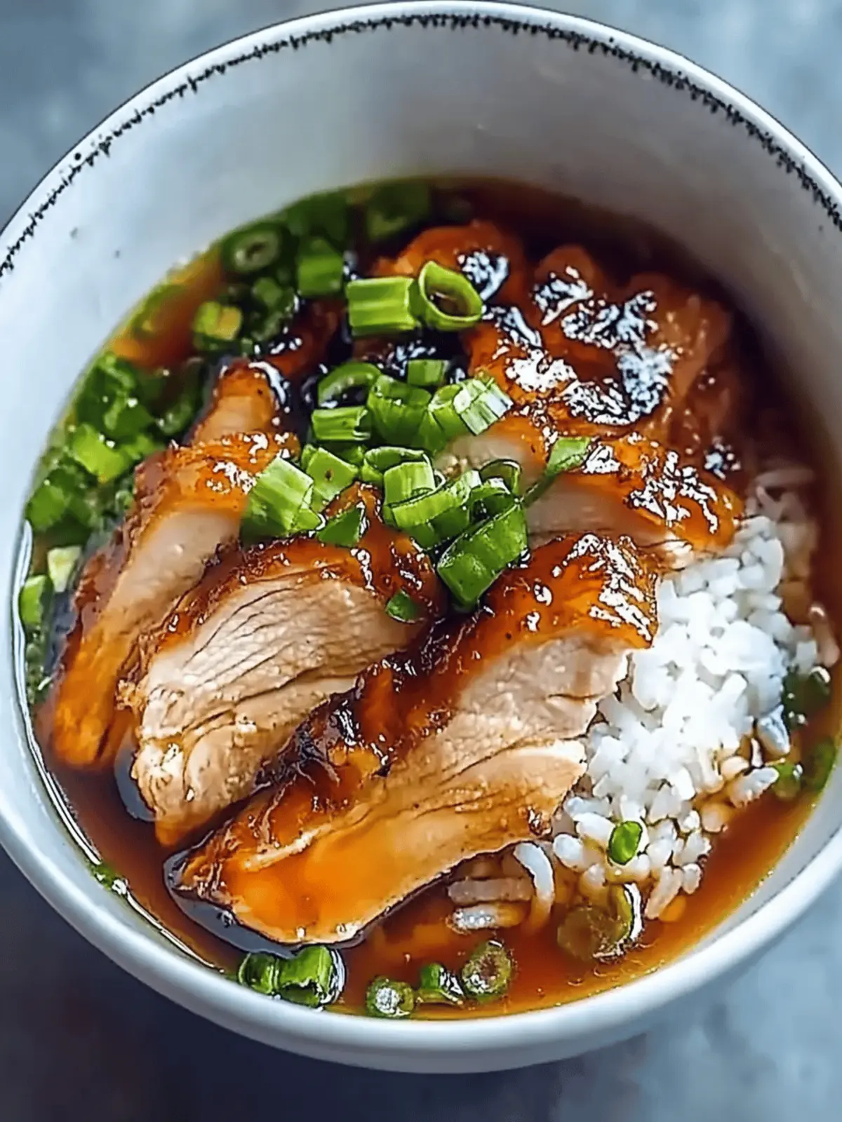 Caramelised Soy Chicken in Garlic Ginger Broth with Rice Magic 5 Caramelised Soy Chicken in Garlic Ginger Broth with Rice