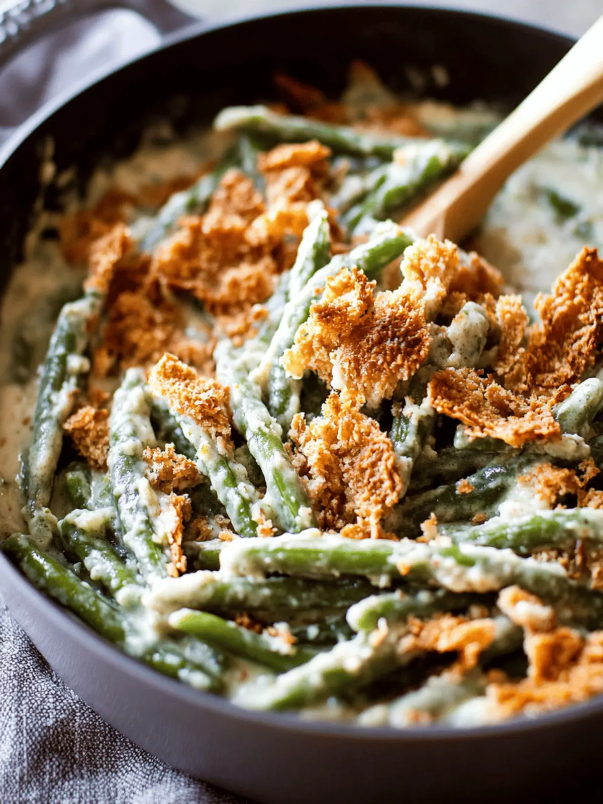 Creamy Green Bean Casserole from Scratch