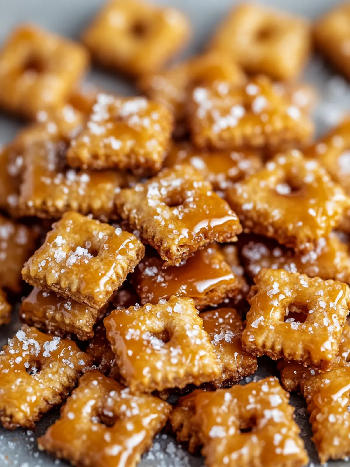 Salted Caramel Cracker Bites