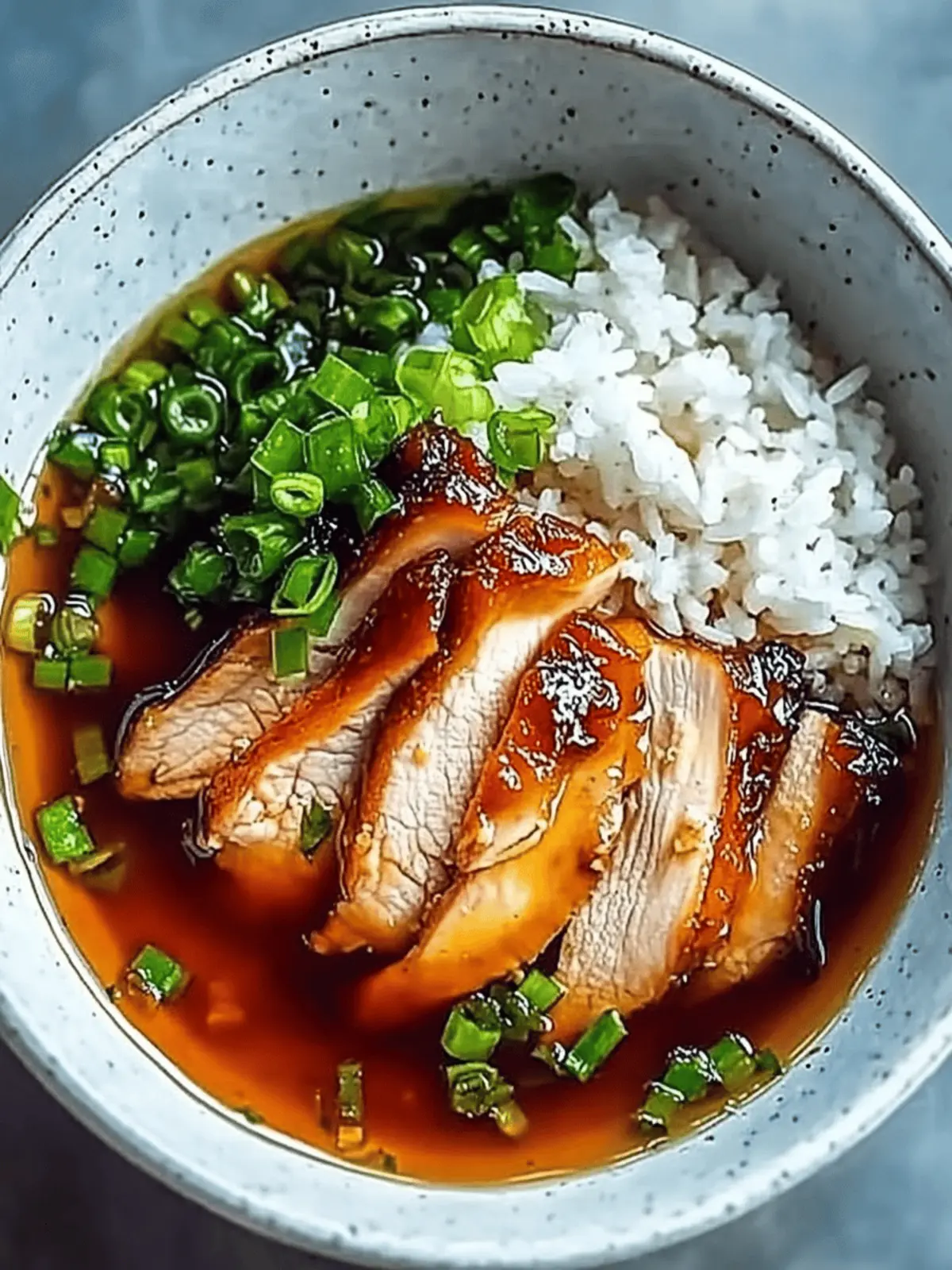 Caramelised Soy Chicken in Garlic Ginger Broth with Rice Magic 2 Caramelised Soy Chicken in Garlic Ginger Broth with Rice