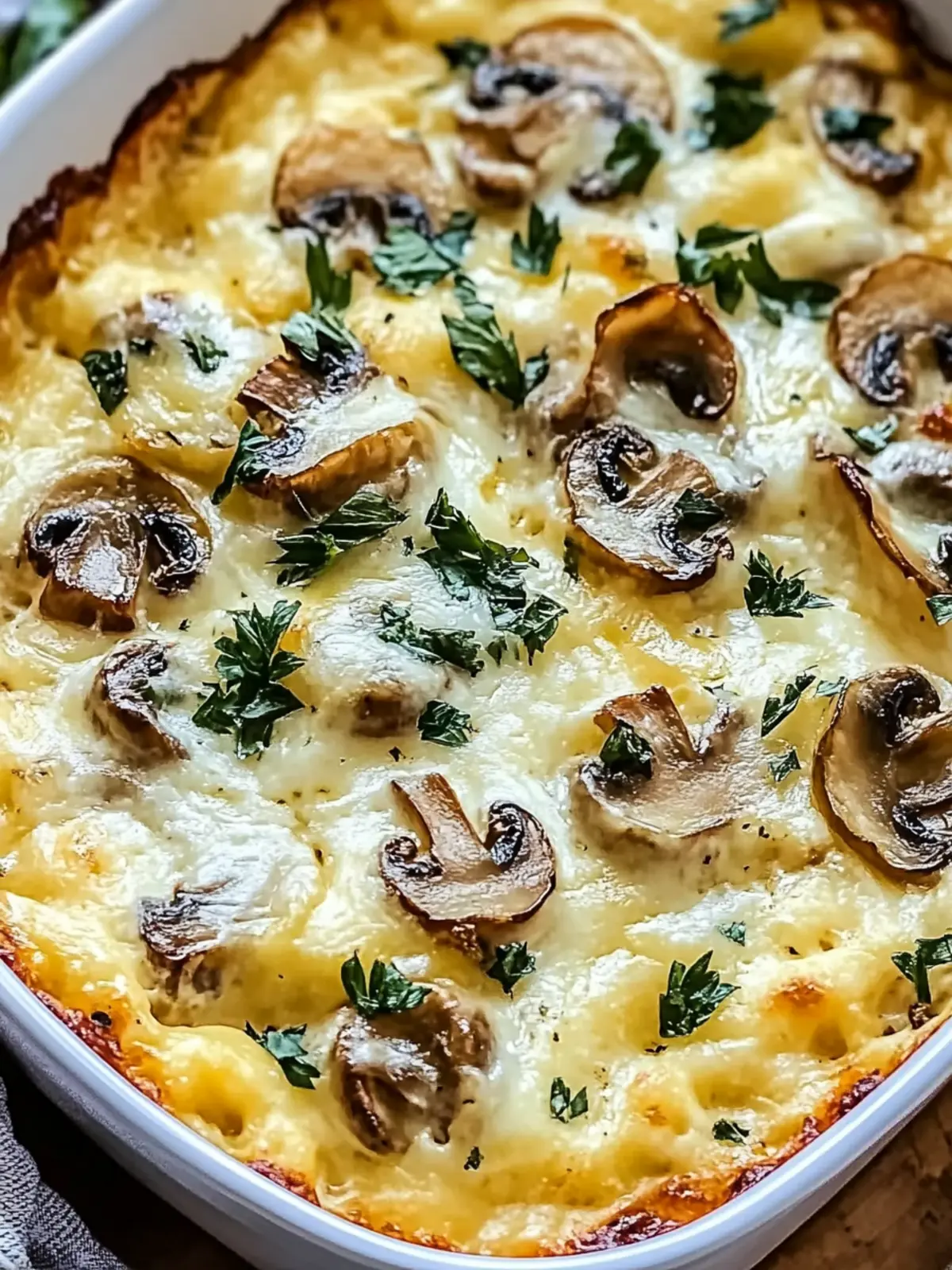 Cheesy Mushroom Casserole