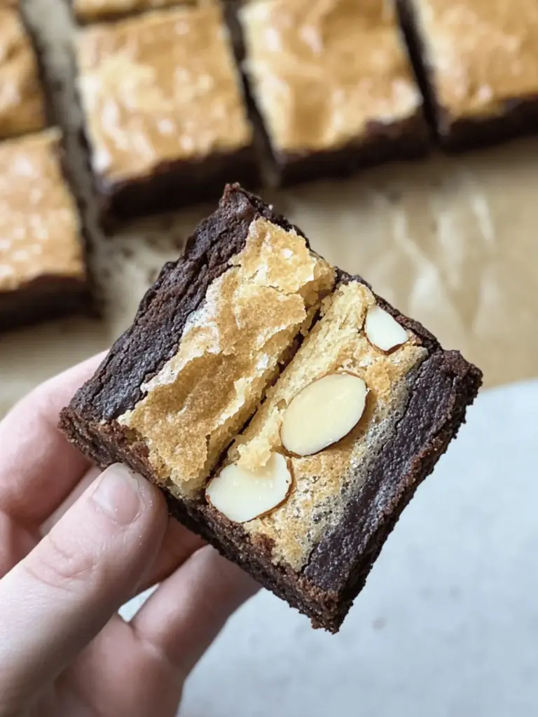 Almond Croissant Brownies