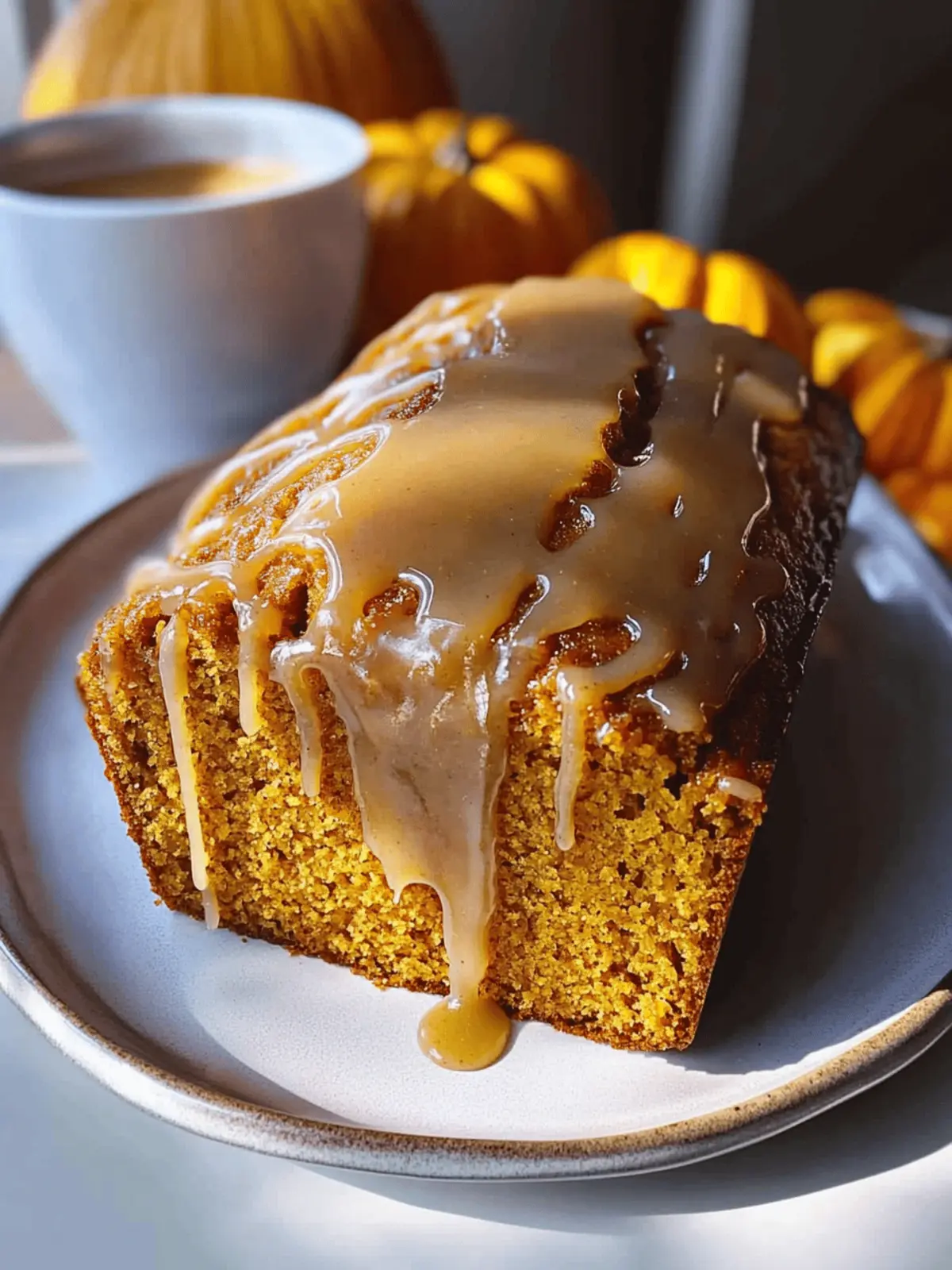 Pumpkin Bread with Salted Brown Butter Glaze Bliss