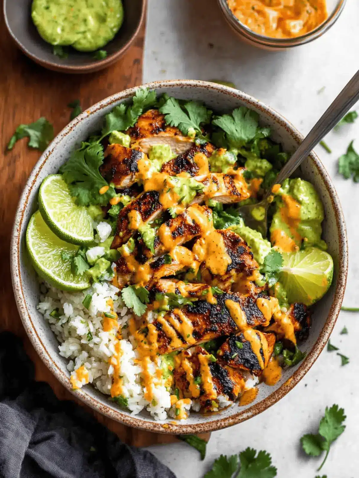 Zesty Cilantro Lime Chicken Bowls for Easy Weeknight Dinners 4 Cilantro Lime Chicken Bowls