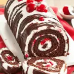 Elegant Black Forest Cake Roll