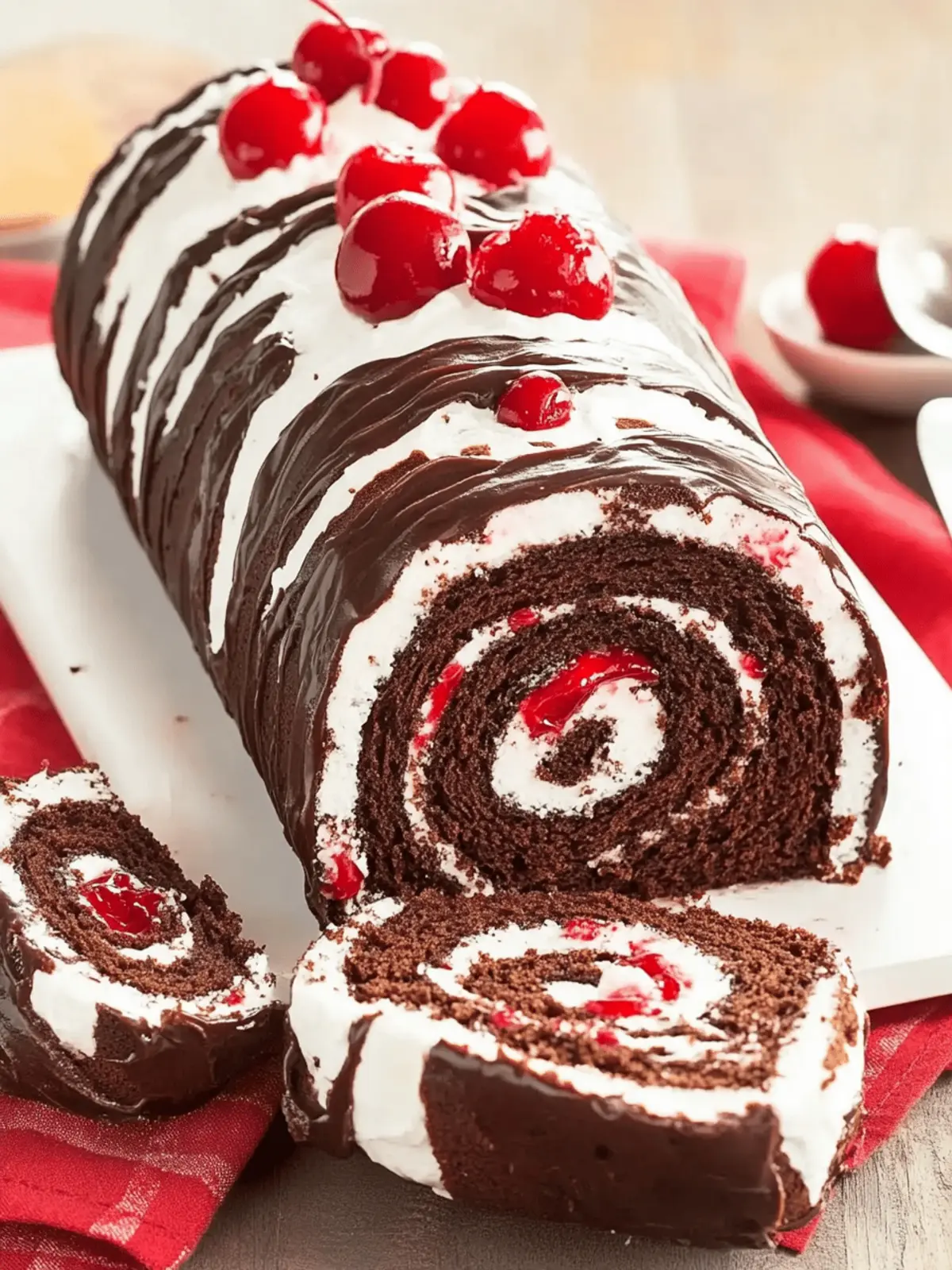 Elegant Black Forest Cake Roll That Will Wow Your Guests 5 Elegant Black Forest Cake Roll