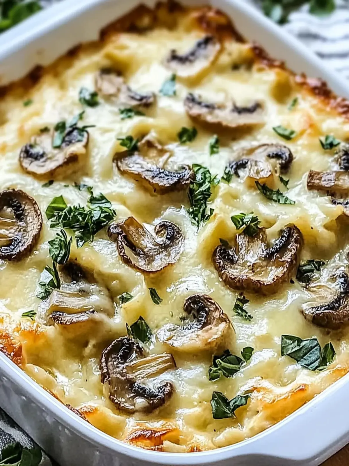 Cheesy Mushroom Casserole