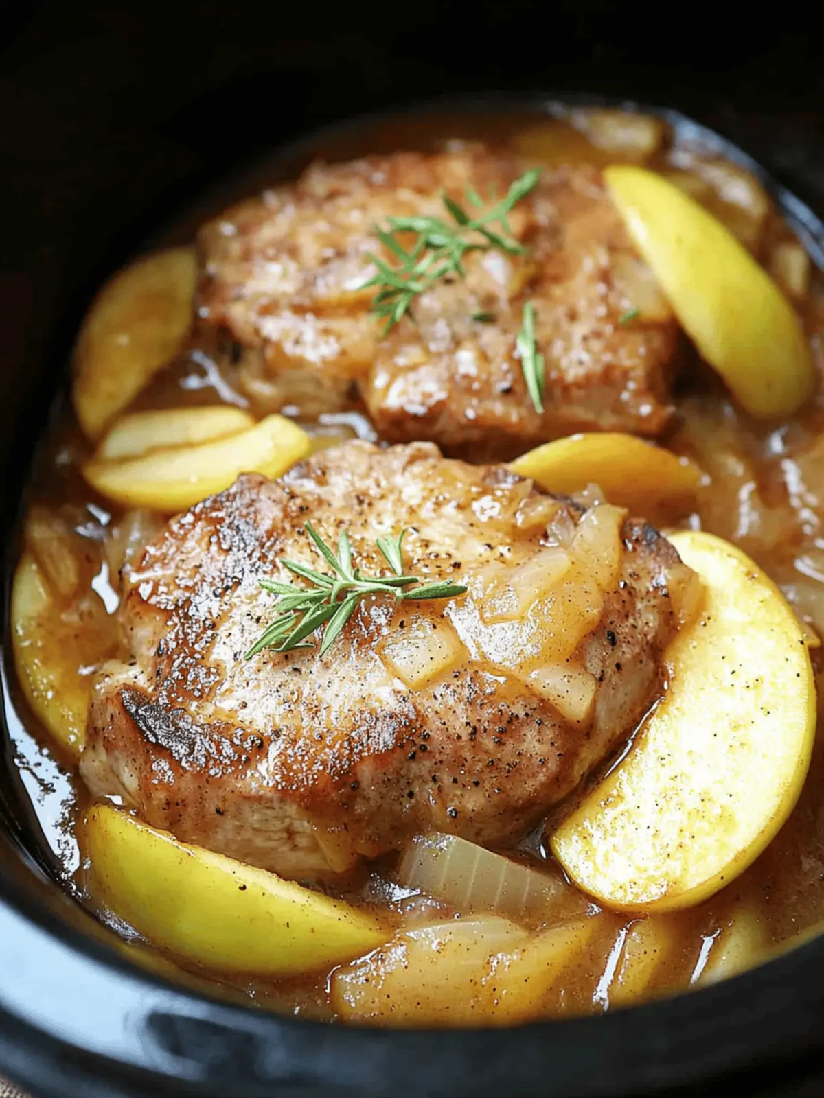 Crock Pot Apple Pork Chops for the Perfect Family Dinner 2 Crock Pot Apple Pork Chops