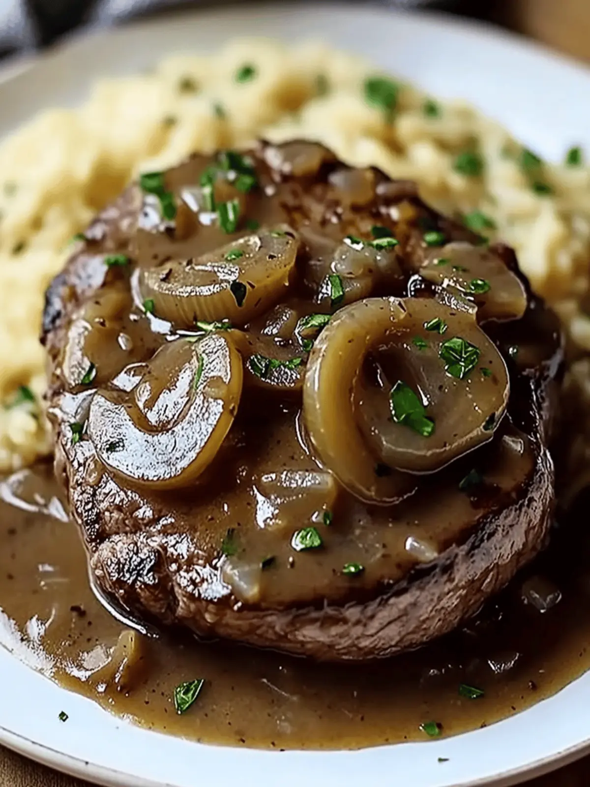 Hearty Onion Gravy Round Steak for Irresistible Comfort Food 2 Hearty Onion Gravy Round Steak