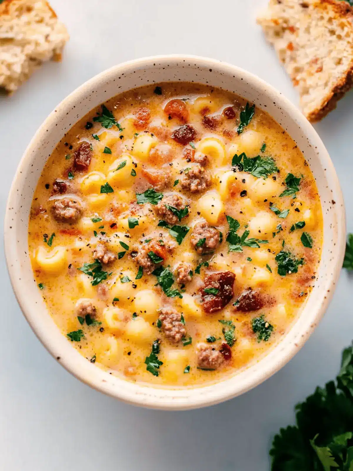 Italian Sausage Pasta Soup