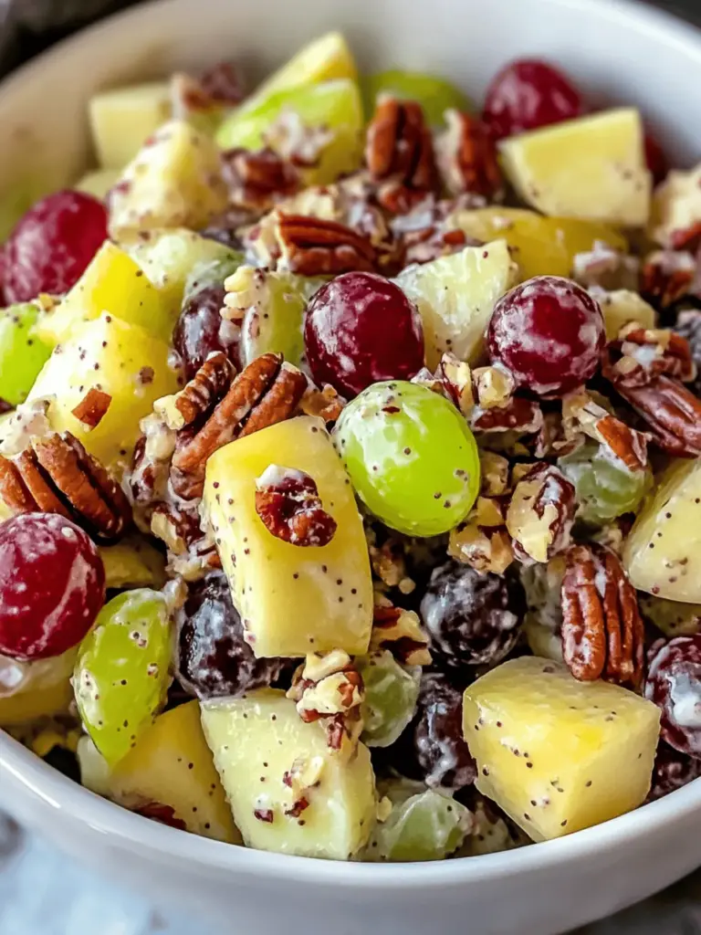 Apple Salad with Grapes & Pecans